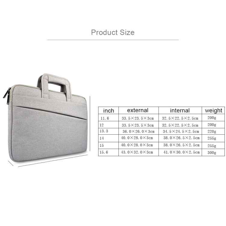 ST03S 15.6 inch Double Side Pockets Wearable Oxford Cloth Soft Handle Portable Laptop Tablet Bag