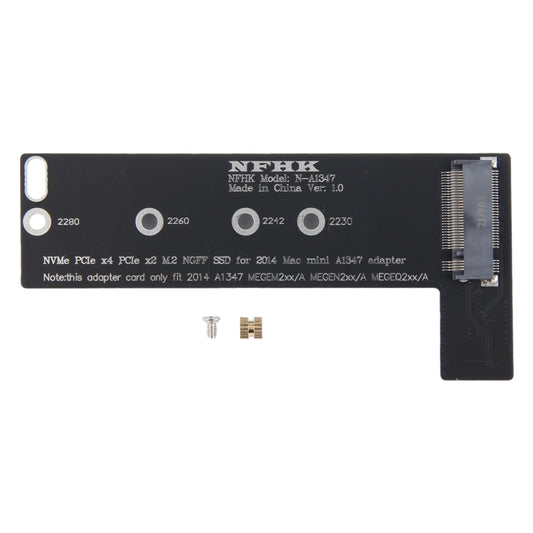 NVMe M.2 SSD to for Mac Mini 2014 Late A1347 A1347 MEGEN2 MEGEM2 MEGEQ2 Adapter Card, NVMe M.2 SSD For Mac Mini 2014