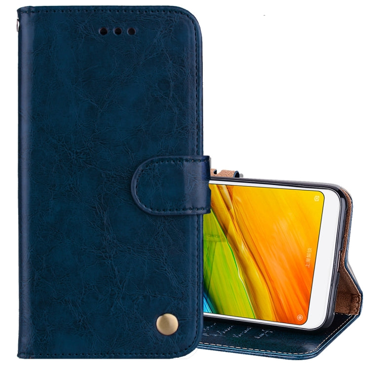 For Xiaomi Redmi 5 Oil Wax Texture Horizontal Flip Leather Case with Holder & Card Slots & Wallet, For Xiaomi Redmi 5