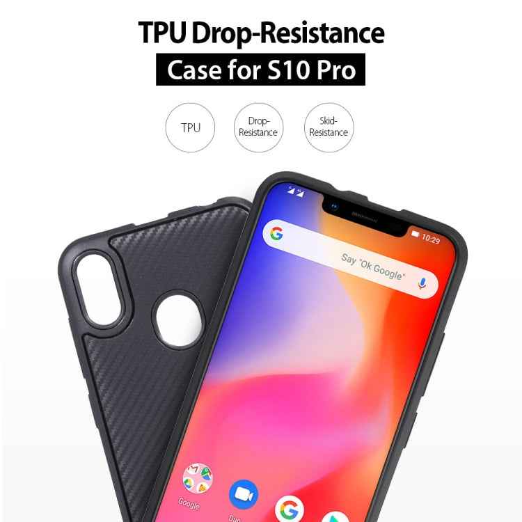 Carbon Fiber Texture TPU Protective Case for Ulefone S10 Pro