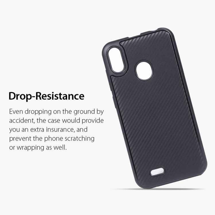 Carbon Fiber Texture TPU Protective Case for Ulefone S10 Pro