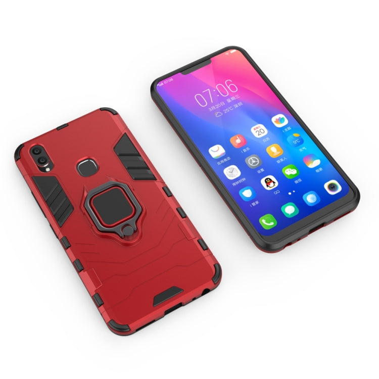 PC + TPU Shockproof Protective Case for Vivo V9, with Magnetic Ring Holder, For Vivo V9