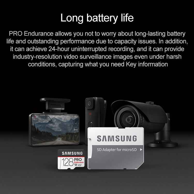 Original Samsung Pro Endurance 128GB Video Surveillance Micro SD Memory Card