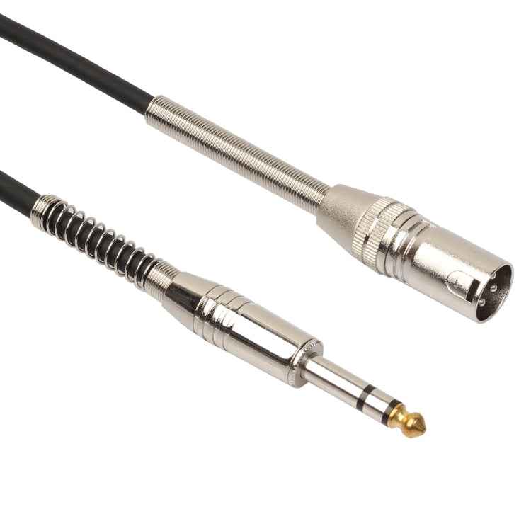 30cm XLR 3-Pin Male to 1/4 inch (6.35mm) Female Plug Stereo Microphone Audio Cord Cable