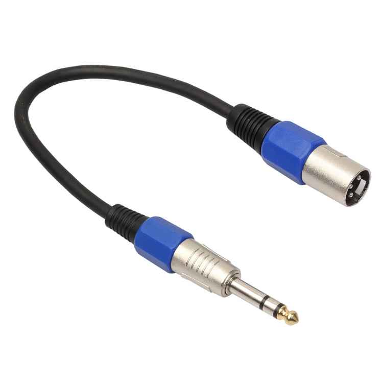 30cm XLR 3-Pin Male to 1/4 inch (6.35mm) XLR Female Plug Stereo Microphone Audio Cord Cable