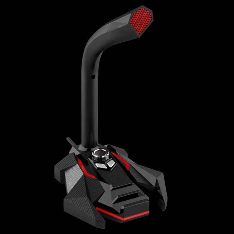 GK Desktop 3.5mm Wired Dual Mic Condenser Microphone, Compatible with PC / Mac for Live Broadcast, Show, KTV, etc.