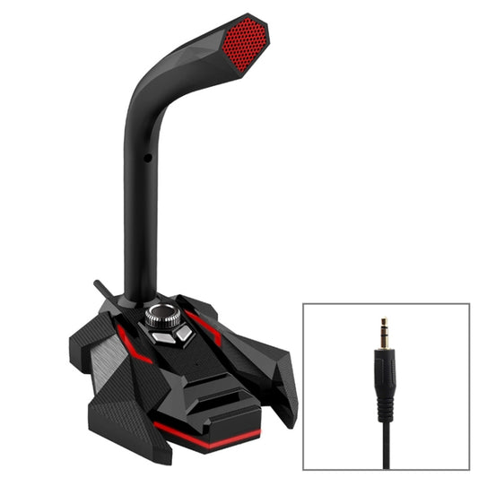 GK Desktop 3.5mm Wired Dual Mic Condenser Microphone, Compatible with PC / Mac for Live Broadcast, Show, KTV, etc.