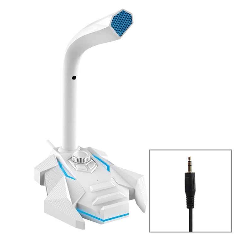 GK Desktop 3.5mm Wired Dual Mic Condenser Microphone, Compatible with PC / Mac for Live Broadcast, Show, KTV, etc.