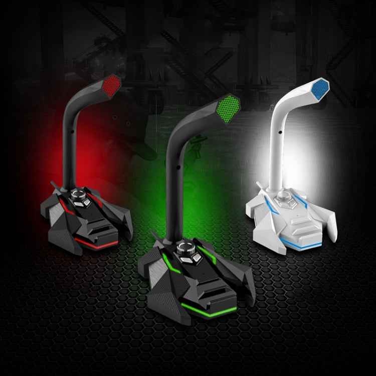 GK Desktop 3.5mm Wired Dual Mic Condenser Microphone, Compatible with PC / Mac for Live Broadcast, Show, KTV, etc.