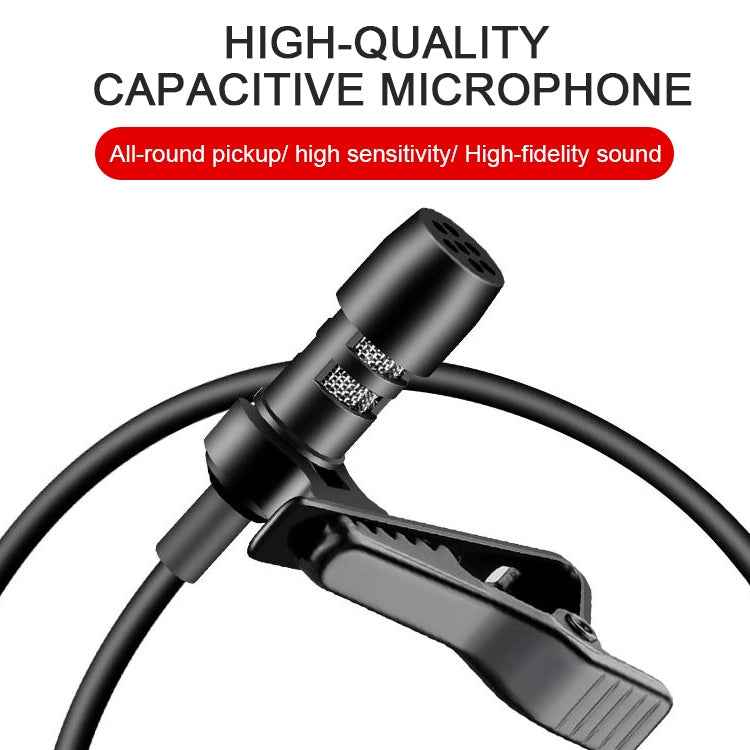 YICHUANG YC-LM10 USB-C / Type-C Intelligent Noise Reduction Condenser Lavalier Microphone, Cable Length: 1.5m