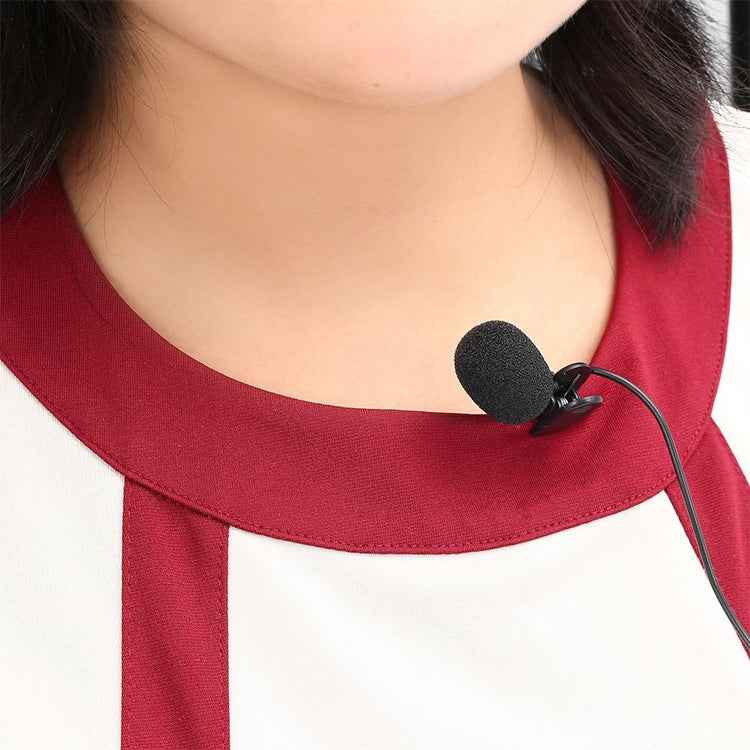 ZJ002MR Mono 2.5mm Straight Plug Car Sun Visor Wireless Interpreter Tour Guide Megaphone Lavalier Wired Microphone, Length: 3m