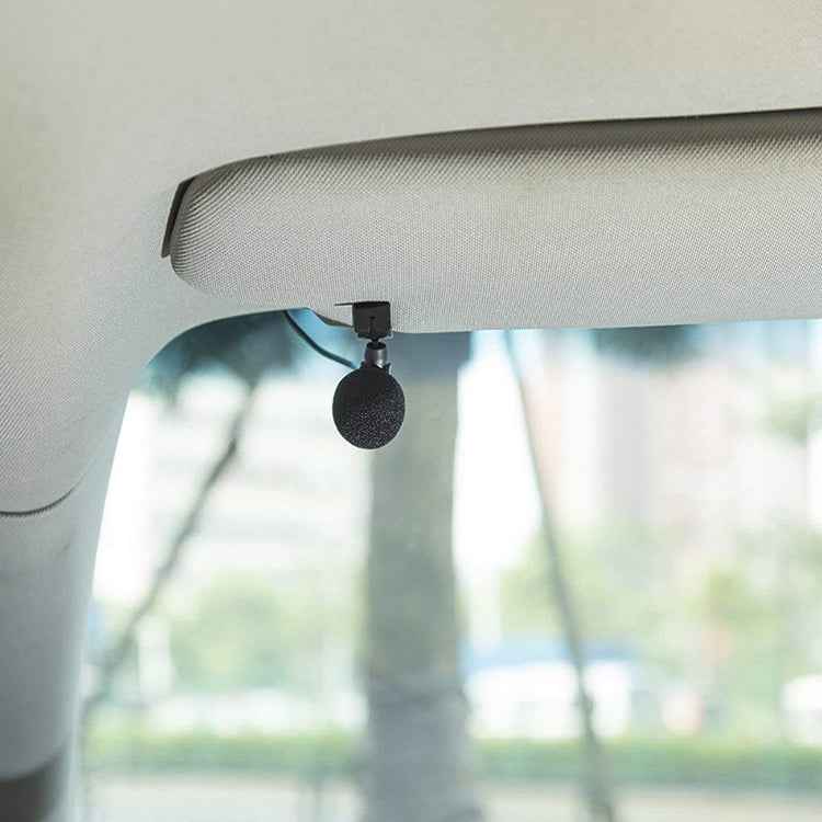 ZJ015MR Stereo 3.5mm Angle Head Plug Car Navigation DVD External Paste Microphone, Length: 3m