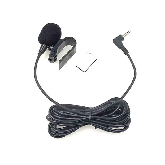 ZJ025MR Stick-on Clip-on Lavalier Mono Microphone for Car GPS / Bluetooth Enabled Audio DVD External Mic, Cable Length: 3m, 90 Degree Elbow 2.5mm Jack