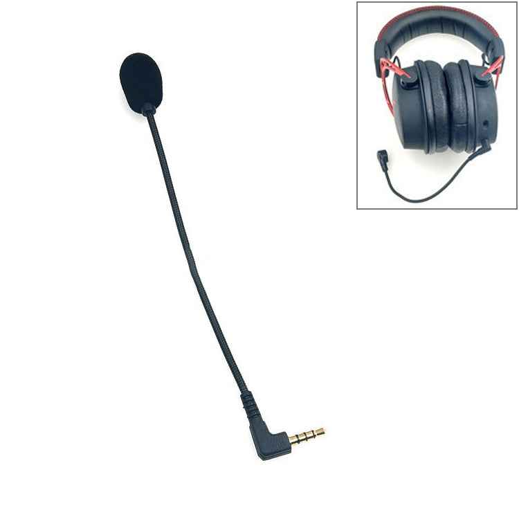 ZJ033MR-03 15.5cm 4 Level Pin 3.5mm Angle Head Plug Gaming Headset Sound Card Live Microphone
