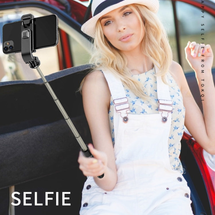 L03 Aluminum Alloy Foldable Bluetooth Tripod Selfie Stick, L03 White, L03 Black