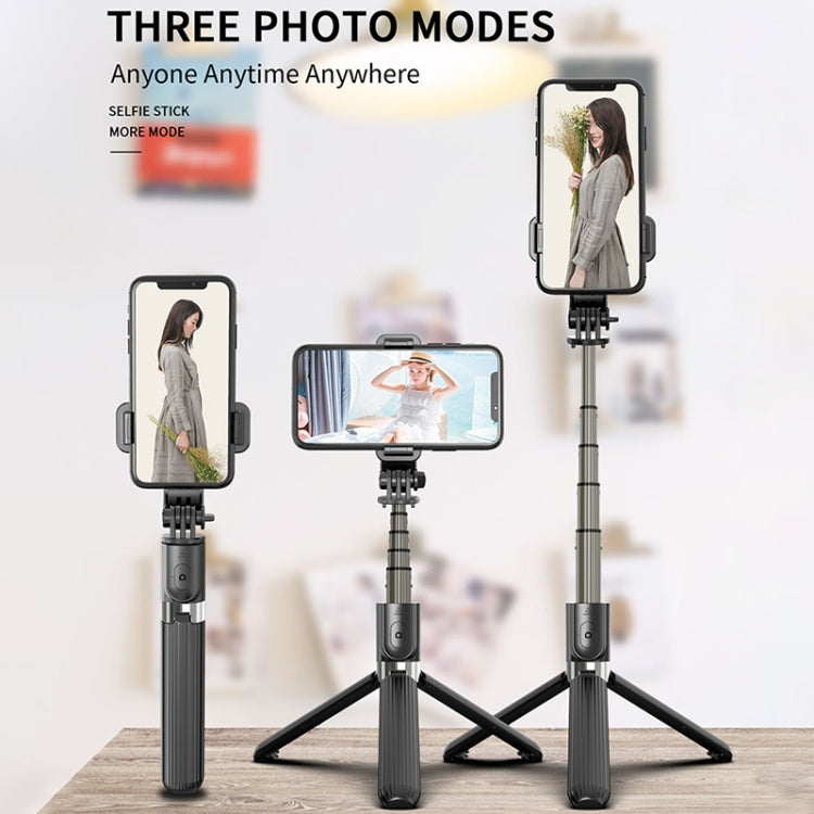L03 Aluminum Alloy Foldable Bluetooth Tripod Selfie Stick, L03 White, L03 Black