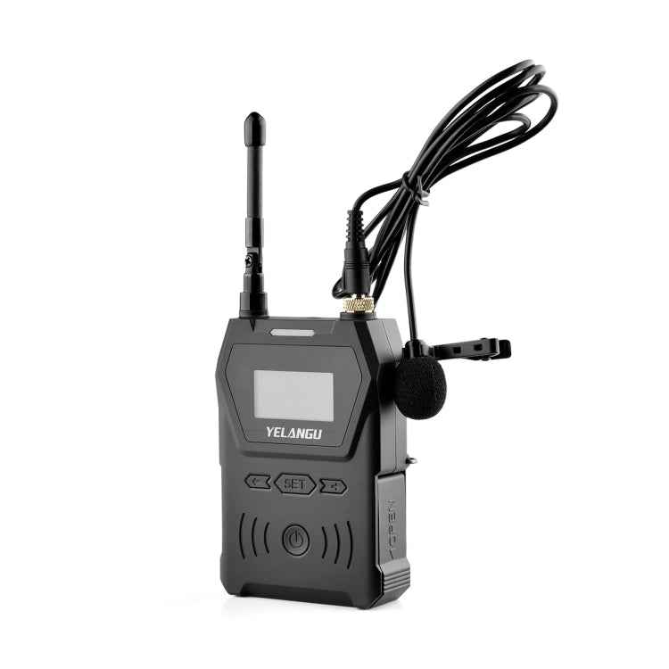 YELANGU YLG9929B MX4 Dual-Channel 100CH UHF Wireless Microphone System with 2 Transmitters and Receiver for DSLR Cameras and Video Cameras