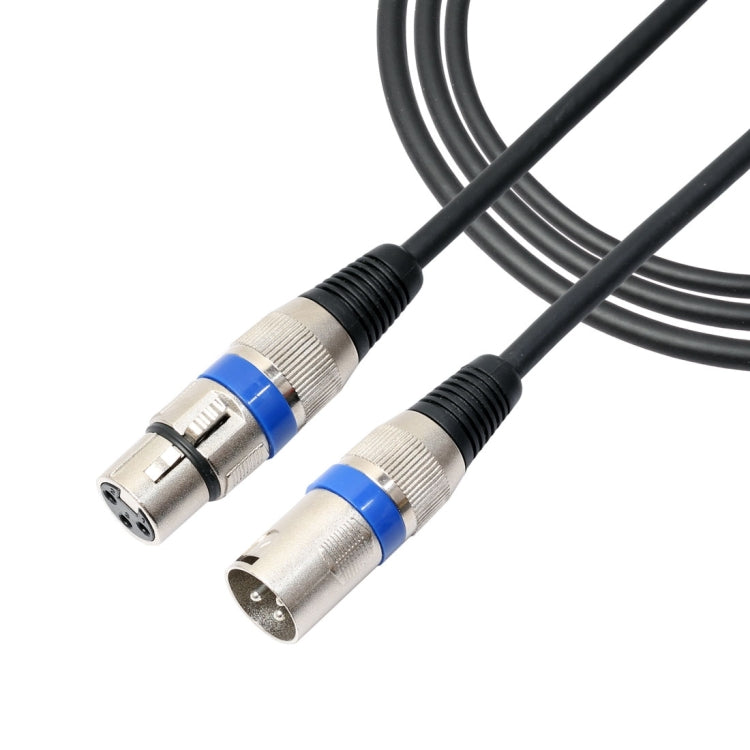 5m 3-Pin XLR Male to XLR Female MIC Shielded Cable Microphone Audio Cord, Length: 5m (Blue)