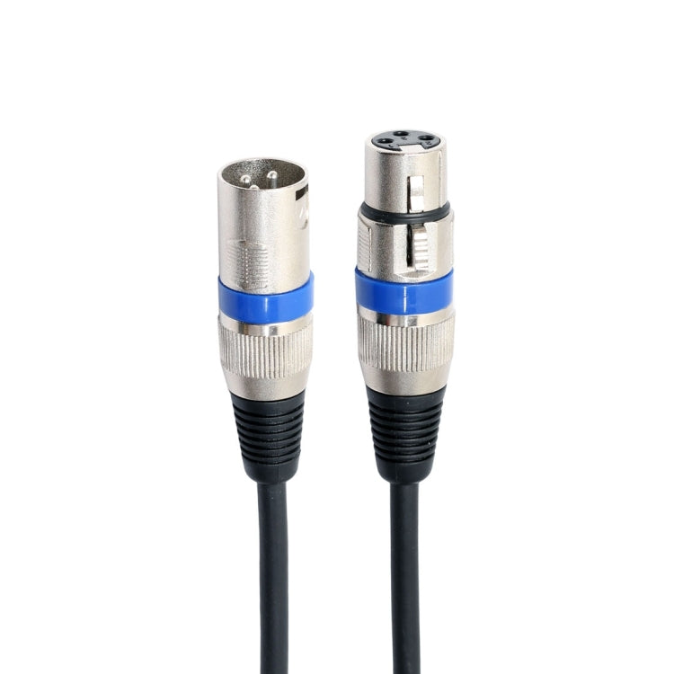 5m 3-Pin XLR Male to XLR Female MIC Shielded Cable Microphone Audio Cord, Length: 5m (Blue)