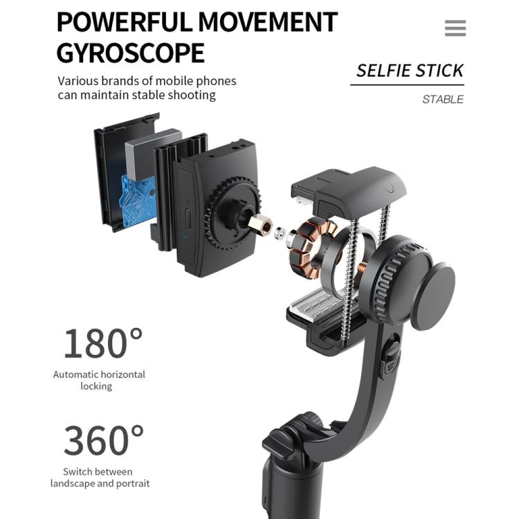 Q08 Gimbal Stabilizer Bluetooth Remote Control Tripod Selfie Stick