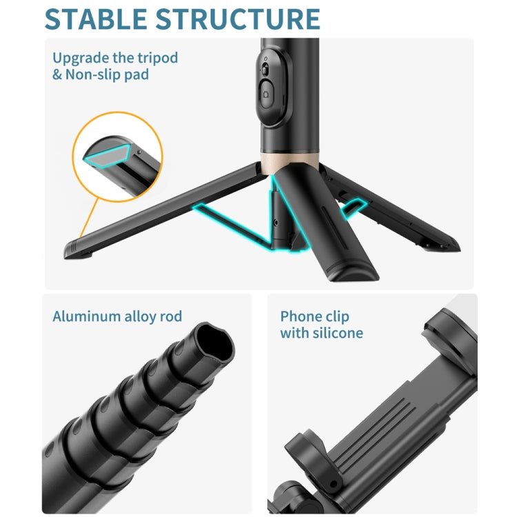 Q12 Hidden Design Reinforced Bluetooth Remote Control Tripod Selfie Stick, Q12 (Black), Q12s (Pink), Q12 (White)