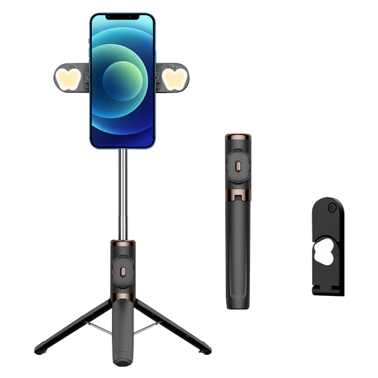 Bluetooth Remote Control Dual Fill Light Tripod Selfie Stick, Dual Fill Light (Yellow), Dual Fill Light (Black), Dual Fill Light (Green), Dual Fill Light (Red)