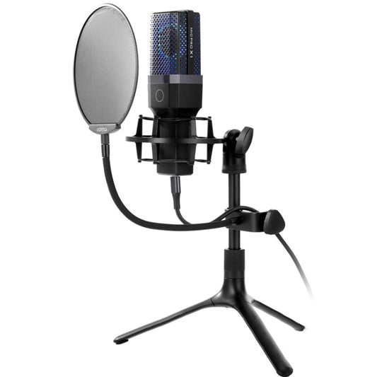 Yanmai X1 4 in 1 Foldable Lifting Professional Desktop Live Broadcast Cardioid Pointing Condenser Recording Microphone Set with Blowout Net & Shockproof Mount & 1.8m USB-C / Type-C Cable, X1