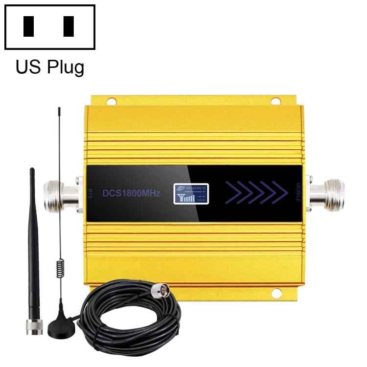 DCS-LTE 4G Phone Signal Repeater Booster, US Plug(Silver)