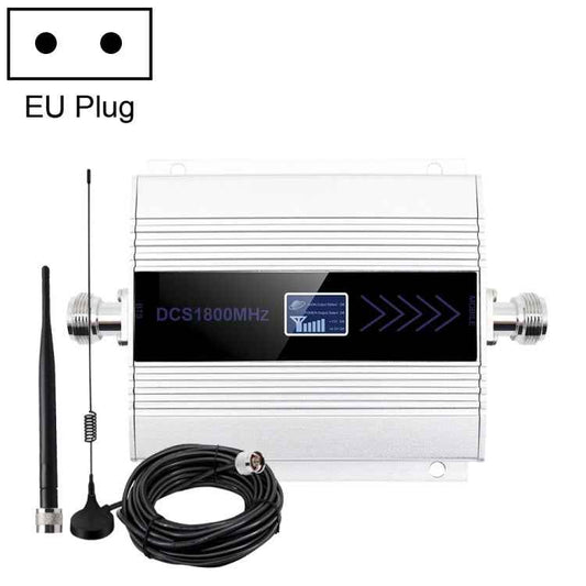 DCS-LTE 4G Phone Signal Repeater Booster, US Plug(Silver)