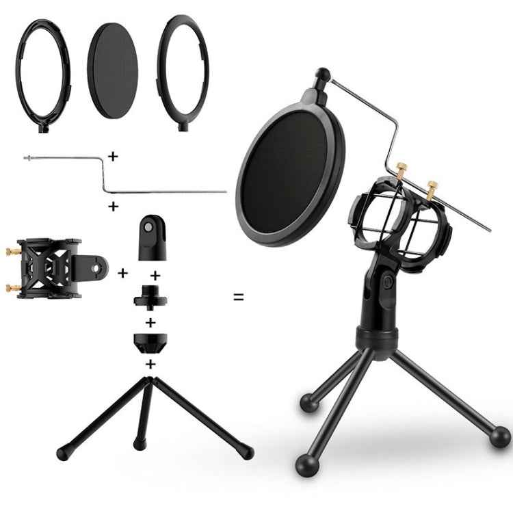 Yanmai PS-3 Mini Portable Microphone Anti-network Shockproof Desktop Stand