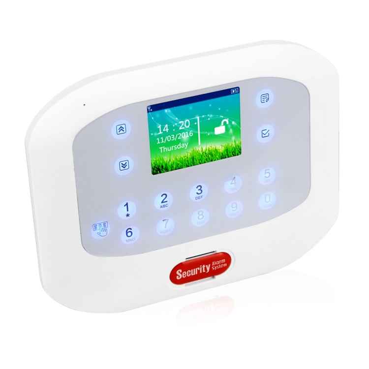DY-GSM50A 8 in 1 Kit  315MHz / 433MHz Wireless GSM/PSTN Intelligent Anti-Burglar Alarm System, Touch Panel LCD Screen
