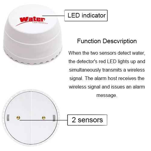 DY-SQ100B Water Leakage Detector with Two Sensors