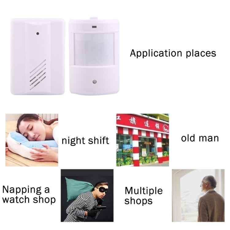 YF-0155 Good Safe Wireless Electro Guard Watch Remote Detective System Kit for Home Office, 1 x Receiver + 1 x  Detector