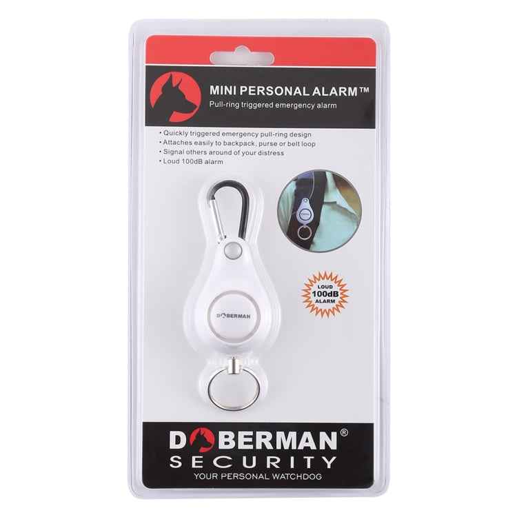 DOBERMAN Key-chain Personal Security Alarm Pull Ring Triggered Anti-attack Safety Emergency Alarm