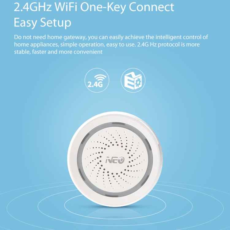 NEO NAS-AB02W WiFi USB Siren Alarm Sensor for Home Alarms Security