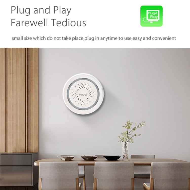 NEO NAS-AB02W WiFi USB Siren Alarm Sensor for Home Alarms Security
