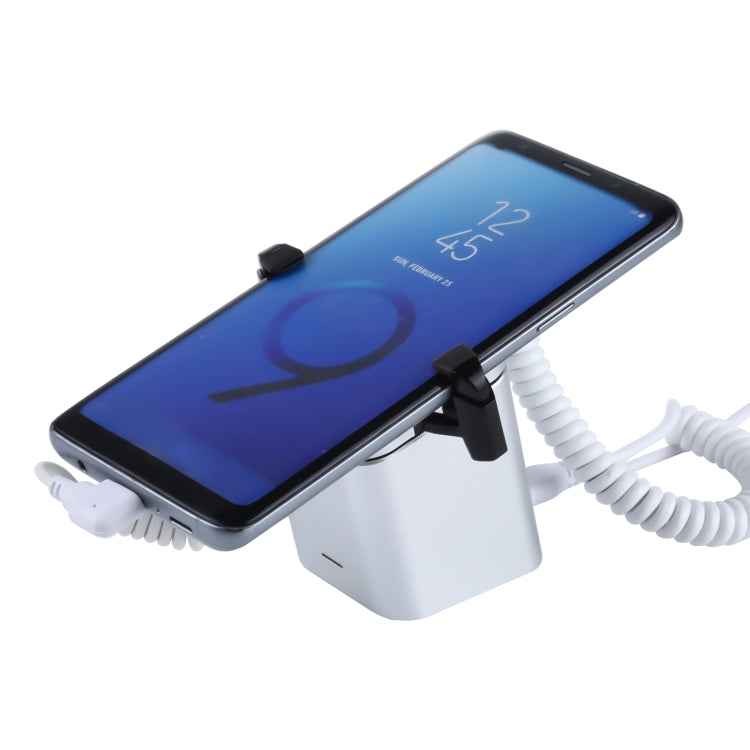 Aluminum Shell Square-column Anti-theft Alarm Stand Security System Burglar Alarm / Anti-theft Alarm Display Holder for Mobile Phones with Type-C / USB-C Port