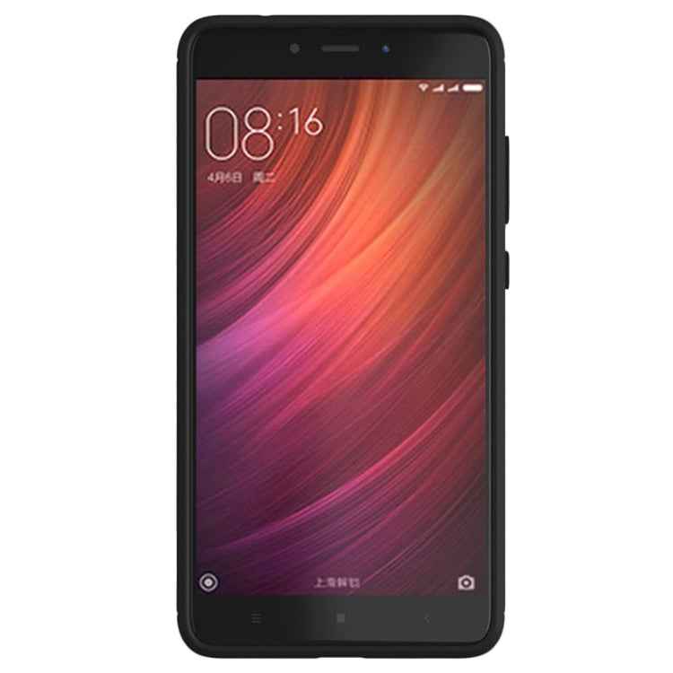 For Xiaomi  Redmi Note 4X Brushed Carbon Fiber Texture Shockproof TPU Protective Case
