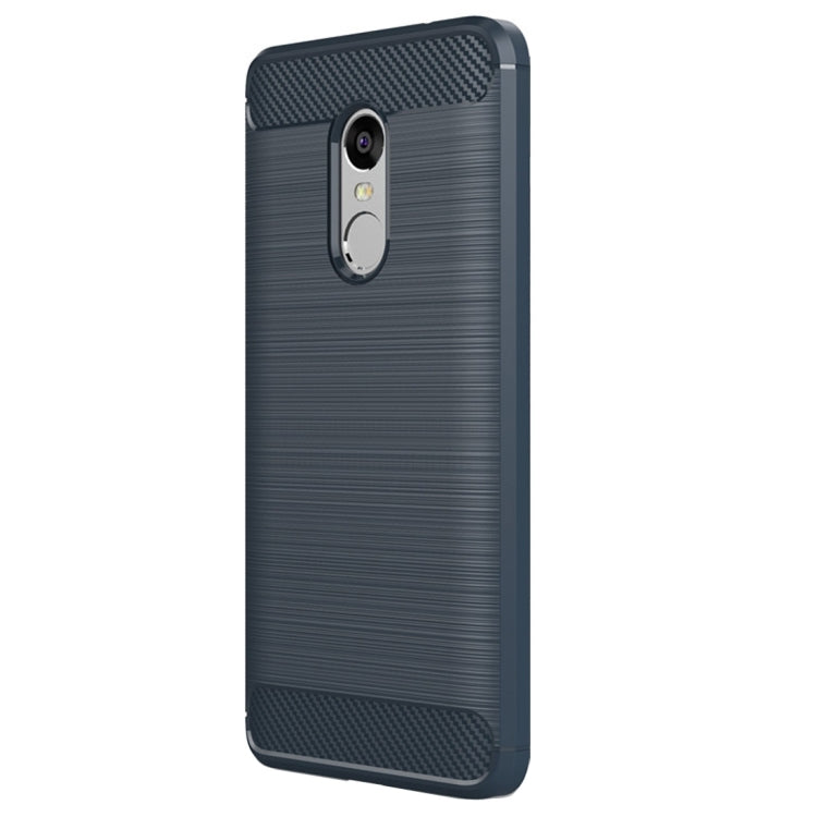 For Xiaomi  Redmi Note 4X Brushed Carbon Fiber Texture Shockproof TPU Protective Case , For Redmi Note 4X