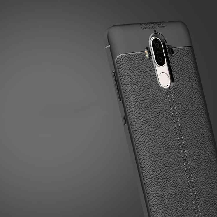 For Huawei  Mate 9 Litchi Texture Full Coverage TPU Protective Back Cover Case