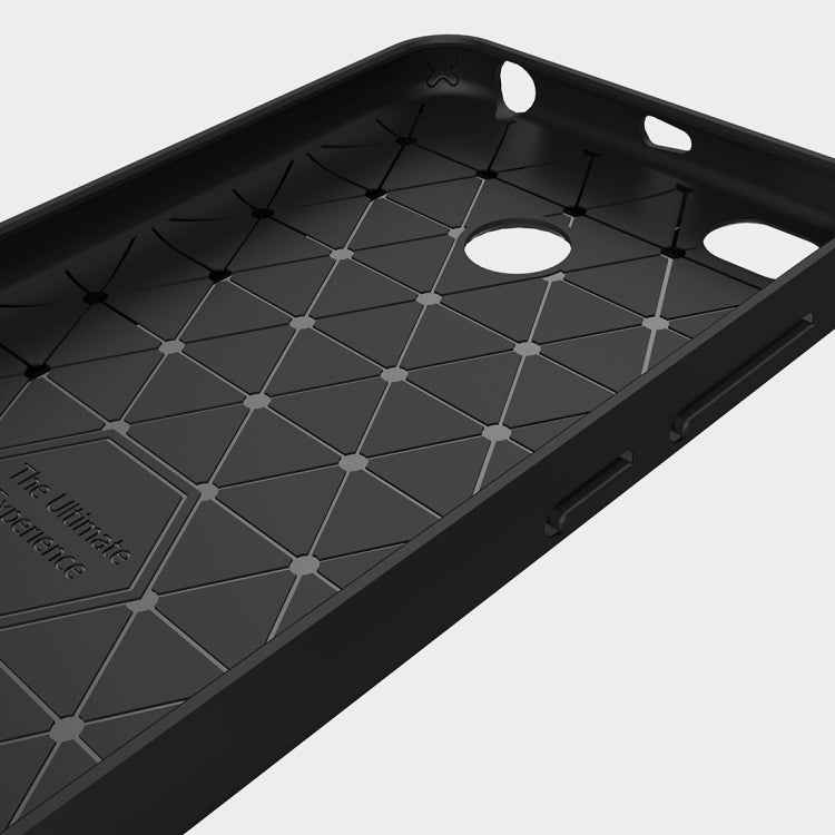For Xiaomi  Redmi 4X  Brushed Carbon Fiber Texture Shockproof TPU Protective Cover Case