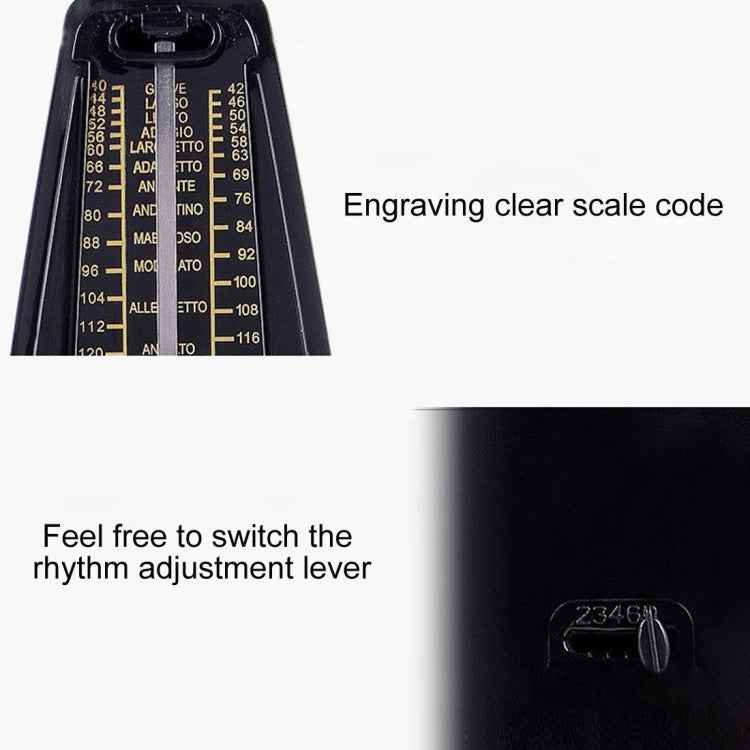 Piano Guitar Drum Violin Zither Universal Mechanical Metronome, Classic Version