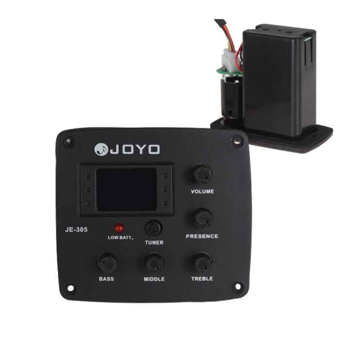 JOYO JE-305 Guitar Pickup 4-Band EQ Preamp Tuner Pickup Equalizer with Tuning Function
