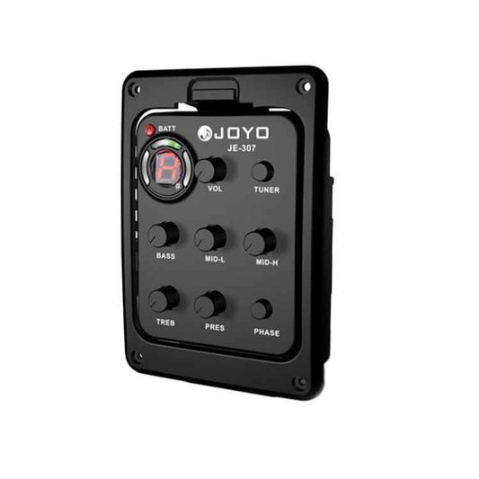 JOYO JE-307 Guitar Pickup 5-Band Equalizer Folk Guitar EQ Acoustic guitarra Pickup Preamp Electric Digital Tuner
