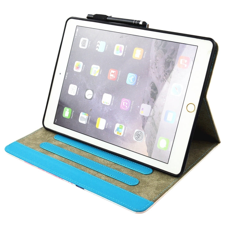 For iPad mini 4 / mini 3 / mini 2 / mini Universal Pattern Horizontal Flip Leather Protective Case with Holder & Card Slots & Sleep