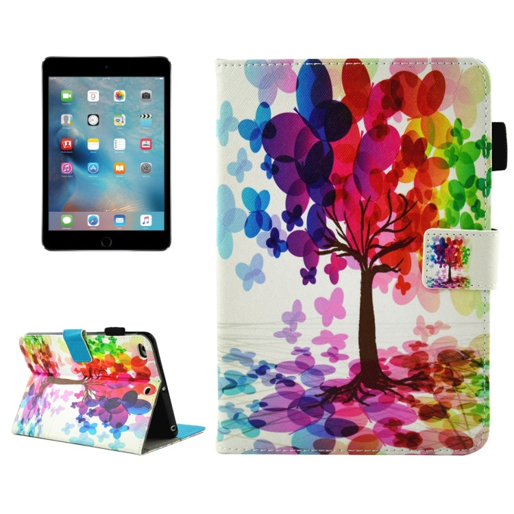 For iPad mini 4 / 3 / 2 / 1  Horizontal Flip Leather Case with Holder & Wallet & Card Slots & Sleep / Wake-up Function & Pen Slot