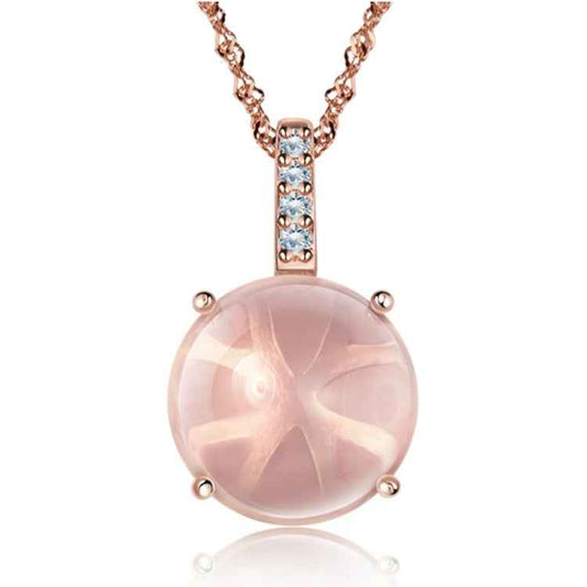 Pink Crystal Pendant, QUARTZ