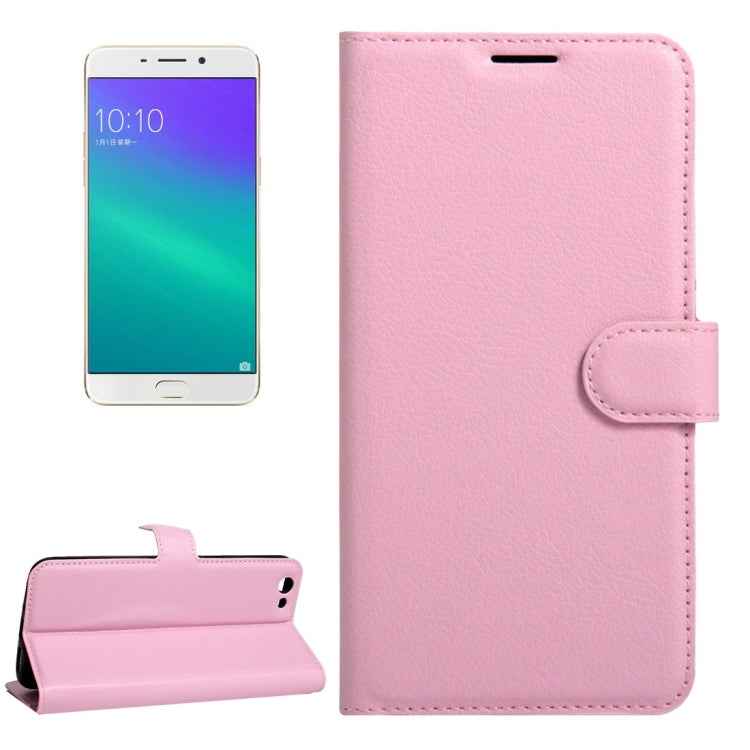 For OPPO  R9s Plus Litchi Texture Horizontal Flip Leather Case with Magnetic Buckle & Holder & Card Slots & Wallet