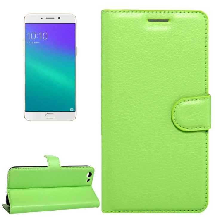For OPPO  R9s Plus Litchi Texture Horizontal Flip Leather Case with Magnetic Buckle & Holder & Card Slots & Wallet