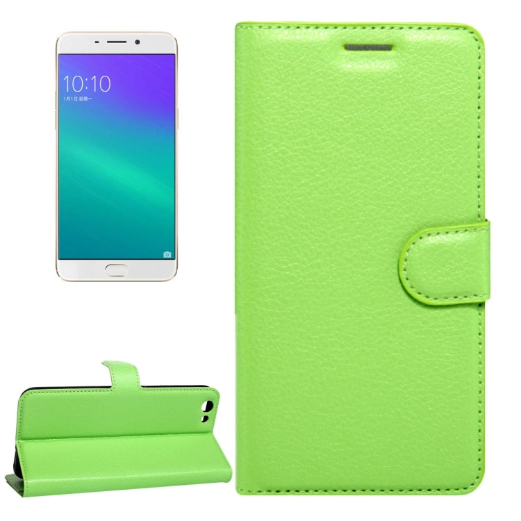 For OPPO  R9s Plus Litchi Texture Horizontal Flip Leather Case with Magnetic Buckle & Holder & Card Slots & Wallet, For OPPO R9s Plus